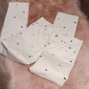 Lilly Pulitzer white denim